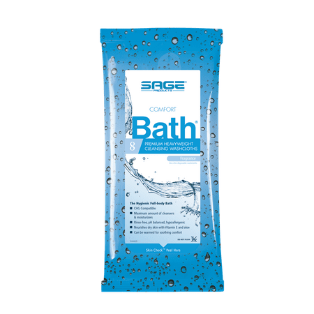 Comfort Bath Heavyweight Aloe Cleansing Washcloths 7900 Pack Of 8