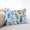 Blue Green, variant on Watercolor Botanical Throw Pillow Covers, Blue Yellow Leaves Floral Plants Spring Soft Breathable Pillow Cases with Invisible Zipper, Small Pillowcases for Couch Bed Sofa Chair 16x24 Inches