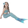 thumbnail image 1 of Maillots de Bain pour Filles Sirène Queue Bikini Ensemble Costumes de Jeu de Rôle Costumes de Bain, 1 of 4