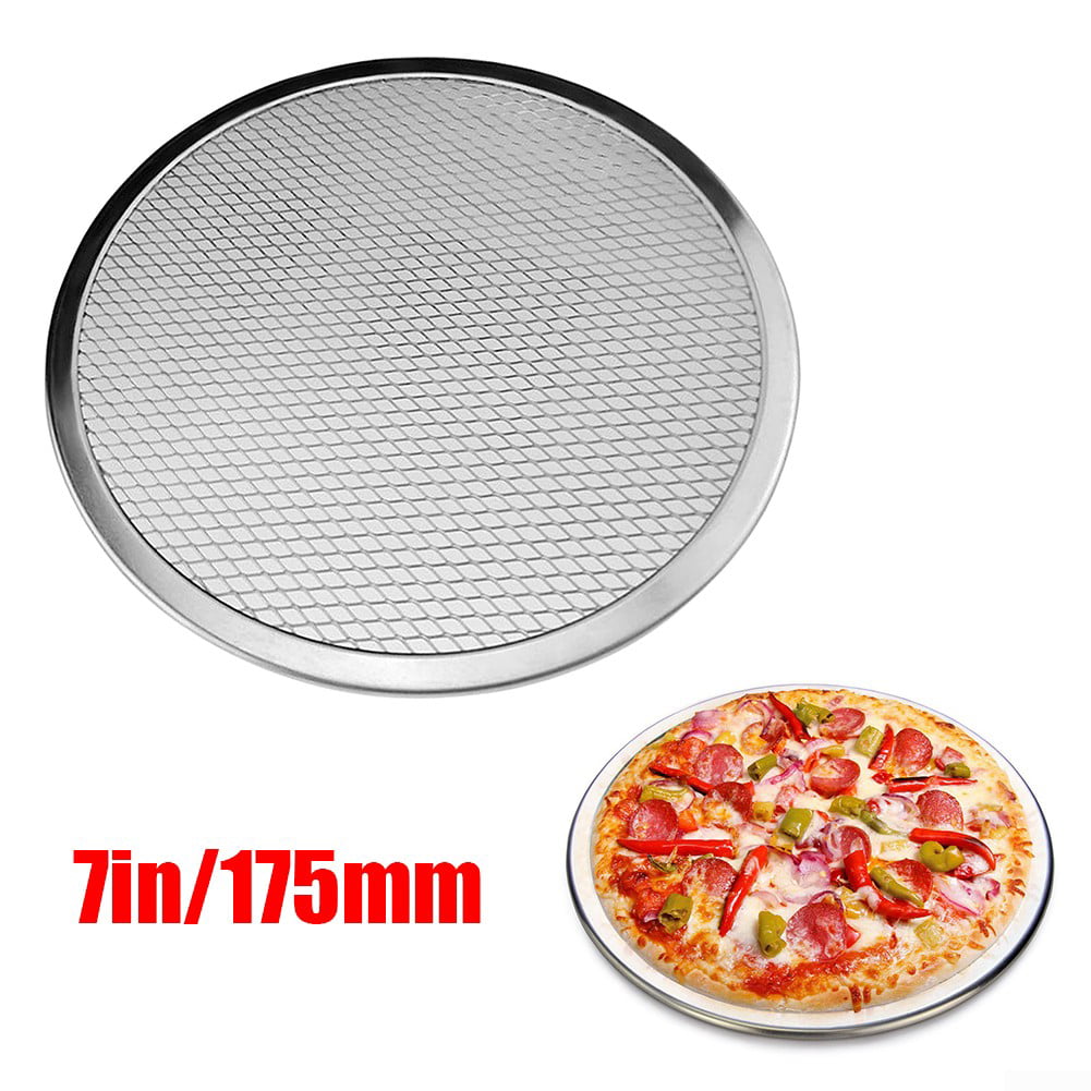 Aluminium Pizza Baking Tray 10-22inch Flat Screen Wire Mesh Food Crisper