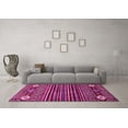 thumbnail image 3 of Ahgly Company Indoor Rectangle Abstract Pink Modern Area Rugs, 6' x 9', 3 of 4