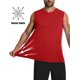 thumbnail image 3 of Camiseta sin mangas Cotrasen para hombre, UPF 50+, cuello redondo, transpirable, color rojo XL, 3 of 6