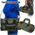 thumbnail image 1 of asddcavvf Portable Folding Tool Storage Bag Roll Up Tool Storage Kit Electrical Hardware Tool Storage Bag Car Tool Storage Bag Convivial Toolbox Laptop Screwdriver 21 in 1 Screwdriver, 1 of 8