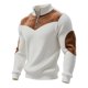 thumbnail image 5 of Ceisia Men's Casual Striped Half Button Round Neck Pullover with Pocket Daily Fashion Top Gift, 5 of 8