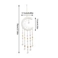 thumbnail image 3 of WWV Moon Macrame Dreamcatcher Suncatcher with Crystal Prisms Boho Wall Hanging Decor for Bedroom Window Nursery Living Room Home Gift, Gift for Family, 3 of 7