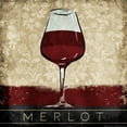thumbnail image 2 of OnRei 15x15 Black Ornate Wood Framed with Double Matting Museum Art Print Titled - Merlot, 2 of 4