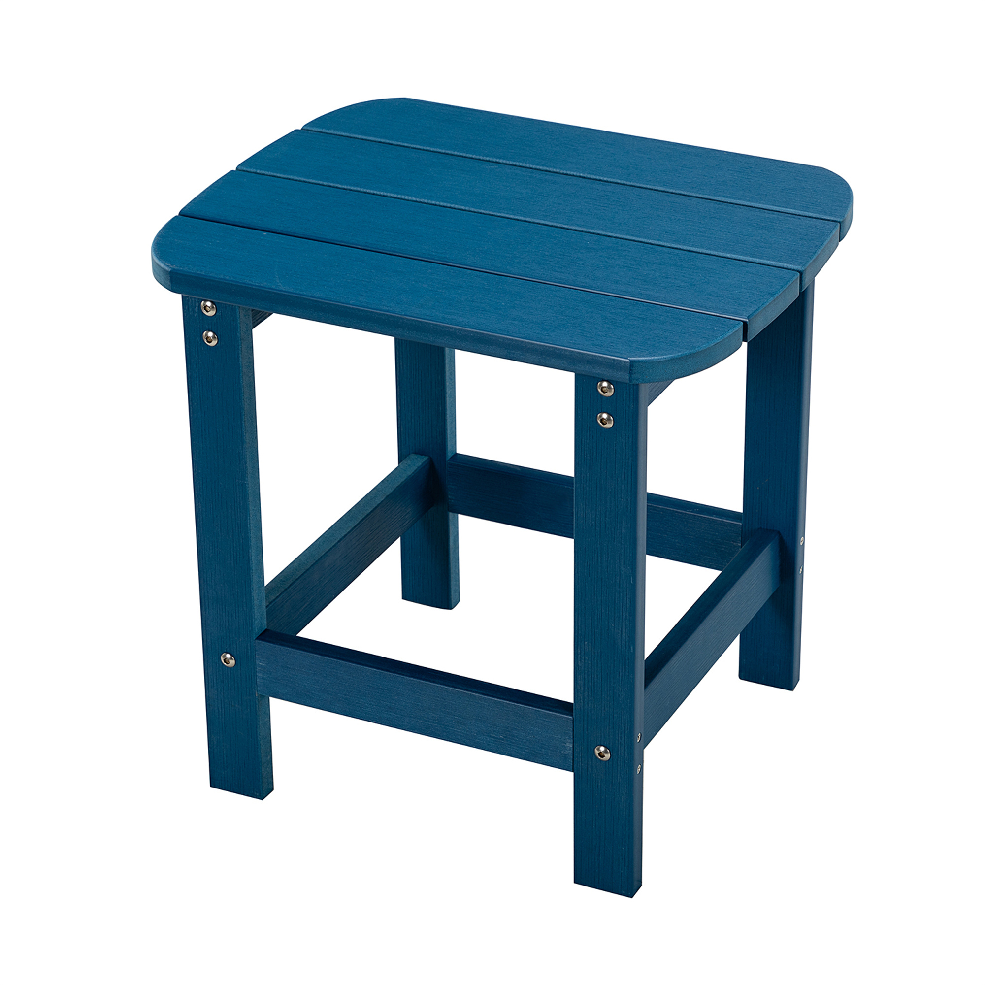 Cfowner Square Outdoor Side Table, Pool Composite Patio Table, End Tables for Backyard, Easy Maintenance, Navy - image 3 of 7