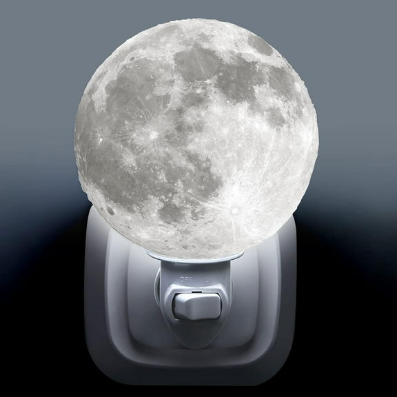 Lsupdaol Moon Night Lights Plug in Light up Moon Night Lamp 4 Inch Lithophane 3D Printing Night Light LED Light for Women Birthday Gifts Room Decor Bedroom Decorations