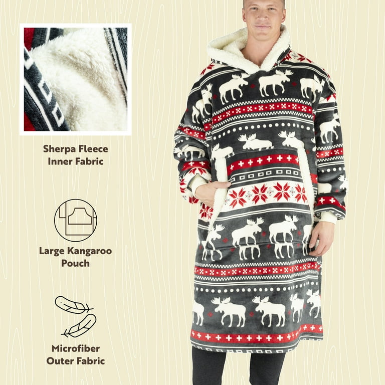 Lazy One Oversized Blanket Hoodie, Comfortable Sleepwear Lazy One Oversized Blanket Hoodie, Comfortable Sleepwear