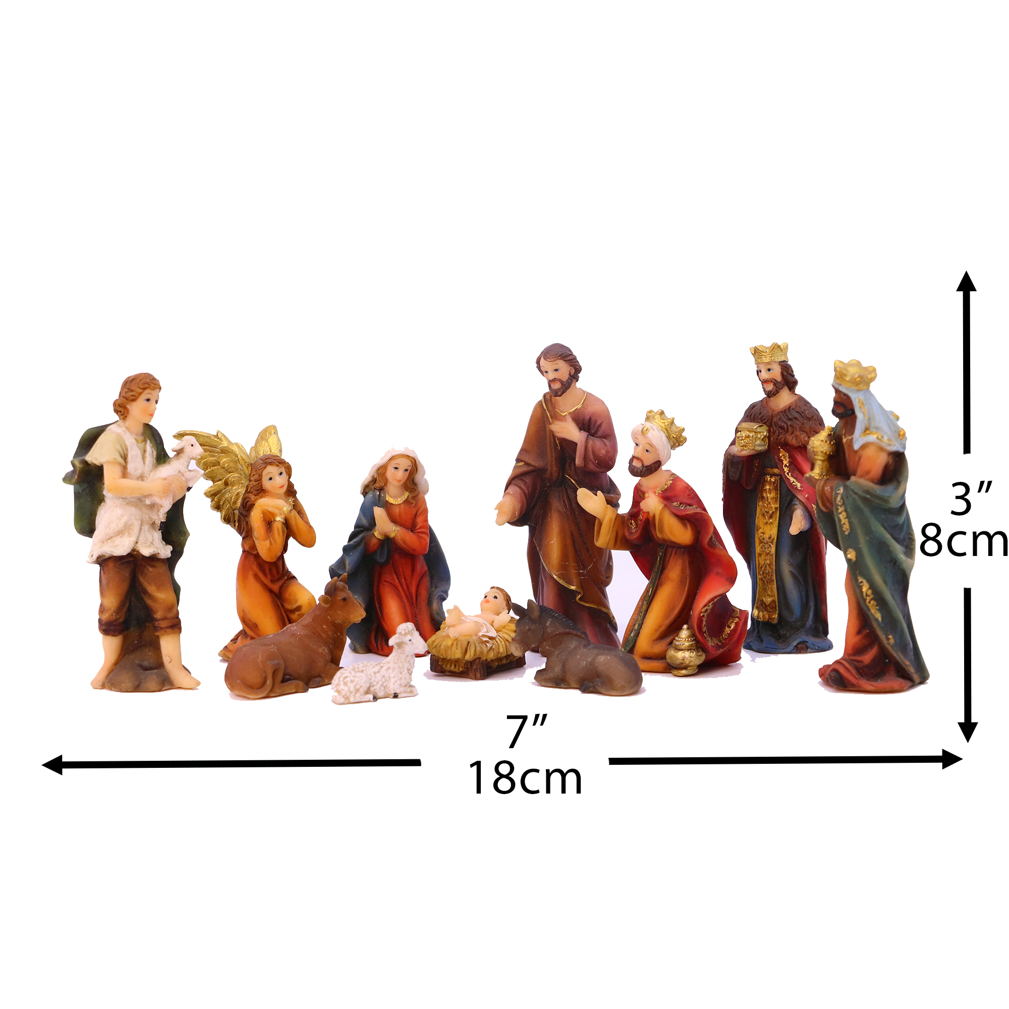 Zayton 11-Piece Mini Nativity Scene Set photo 6