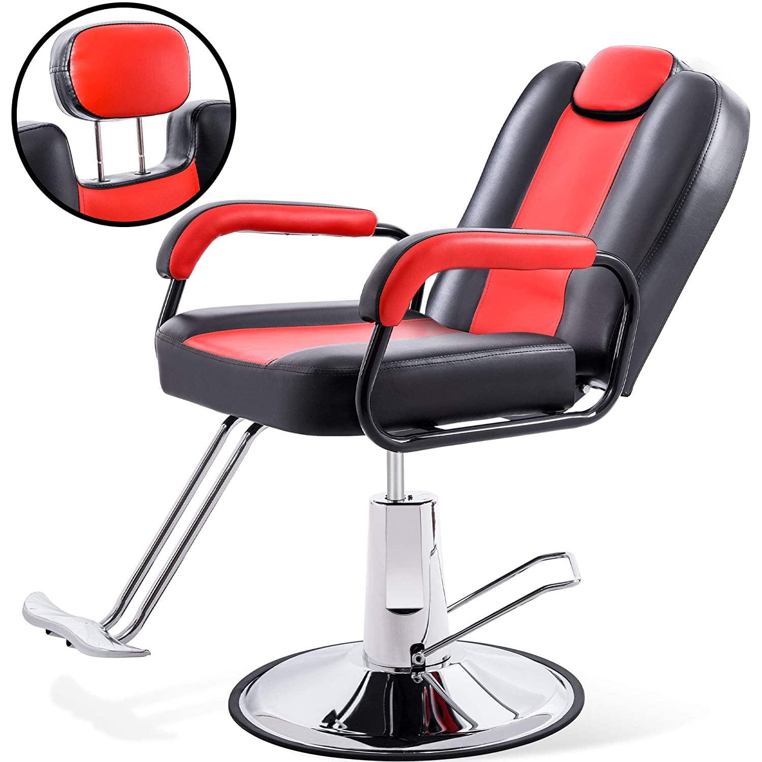 Spinning Luxury Makeup Barber Chairs Pedicure Recliner Hydraulic Barber  Chairs Cosmetic Cadeira Barbeiro Salon Furniture YX50BC - AliExpress