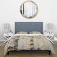 thumbnail image 3 of Designart "American Basswood Tree in Beige III" Tree Bedding Covert Set - Landscapes White Modern Bed Set With 2 Shams, 3 of 6
