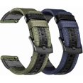 thumbnail image 1 of Correa de reloj Olytop de 22 mm de nailon para Galaxy Watch de 46 mm/45 mm, paquete de 2, 1 of 7