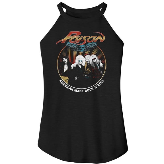 Poison American Made Black Women's Sleeveless Rocker Tank Top