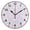 Black, variant on 9.84in Hearts and Arrows Pattern PVC Canvas Wall and Table Clock with Canvas Texture, Black or Gold Hands