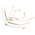 thumbnail image 3 of 4 Pcs/Set Femmes Carte Réglable en Forme de Bracelets Multicouches pour Cadeau d'Amitié, 3 of 5
