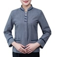 thumbnail image 1 of Uniformes de limpieza de manga larga con manga larga Chaqueta práctica enrutamiento limpio Cómodo flexible de camarera para hoteles Restaurantes Gris 4XL, 1 of 7