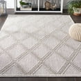 thumbnail image 3 of SAFAVIEH Global Michael Diamond Indoor/Outdoor Area Rug, Grey/Light Grey, 2'2" x 4', 3 of 9