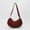 Red, variant on Gspmoly Foldie Crossbody Bags for Women, Women's Fashion Casual New Style Solid Color Lightweight Versatile Dumpling Bag Shoulder Half Bag Messenger Bag Waterproof Crossbody Bags for Women