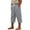 Grey, variant on Kids Pants Girls Casual Bottoms Elastic Waist with Loose Fit Side Snap Button Versatile Solid Color Trousers Drawstring Palazzo Pants White 11-12 Years