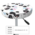 thumbnail image 4 of Picia Panda Bear1 Pattern Round Stool Covers Comfy Seat Covers Stretch Removable Washable Chair Slipcover Round Bar Chair Cushion Cover-12 inch, 4 of 7