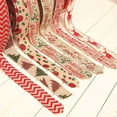 thumbnail image 5 of Christmas Ribbon Snowflake Xmas Tree Pattern Diy Bowknot Gift Box Strap Sewing Fabric For Home Merry Party Stair Decor Linen 2M, 5 of 8