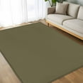 thumbnail image 4 of Olive Green 5x7 Area Rugs, Farmhouse Solid Green Color Modern Art Non-Skid Rubber Backing Large Rectangle Rugs - Living Room Bedroom Home Office, Indoor Floor Mat Carpets Washable Rug, 4 of 9