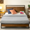 thumbnail image 6 of Zinus Suzanne 39" Bamboo and Metal Platform Bed Frame with Shelf and USB Ports, Adult, Full, 6 of 12
