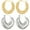 style6, variant on DESIGNICE 2 Pairs Statement Earrings for Women,Stainless Steel Plated C-Shaped Hoop Chunky Gold Earrings,Womens Earrings for Women Fashion Jewelry Gift,Style1