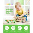 thumbnail image 4 of Coogam Montessori Fine Motor Toys for Baby Toddler, Wooden Shape Sorter Carrot Harvest Game, Preschool Learning Educational Gift Toy for 2 3 4 Year Old, 4 of 8