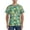 Animals With Leaf, variant on Snake And Floral Print Men's Dry Fit Mesh Athletic Shirts Moisture Wicking Tennis T-Shirt Tops