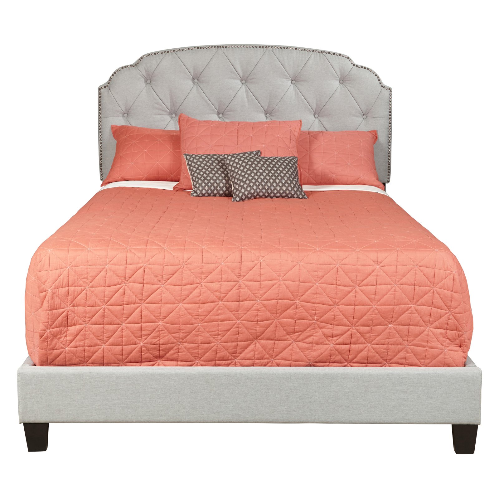 Trespass Marmor Tufted Nail Head Upholstered Bed - Queen - image 4 of 4
