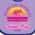 thumbnail image 4 of Inktastic Summer Enjoy the Sunshine Siesta Key Florida in Pink Boys or Girls Baby Bib, 4 of 4