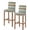 Brown, variant on Green Blue Brown Farmhouse Bar Stool Covers Set of 2, Vintage Wood Stretch Washable Bar Chair Covers with Backs, Removable Pub Counter Height Chair Cover for Kitchen Dining Room Cafe