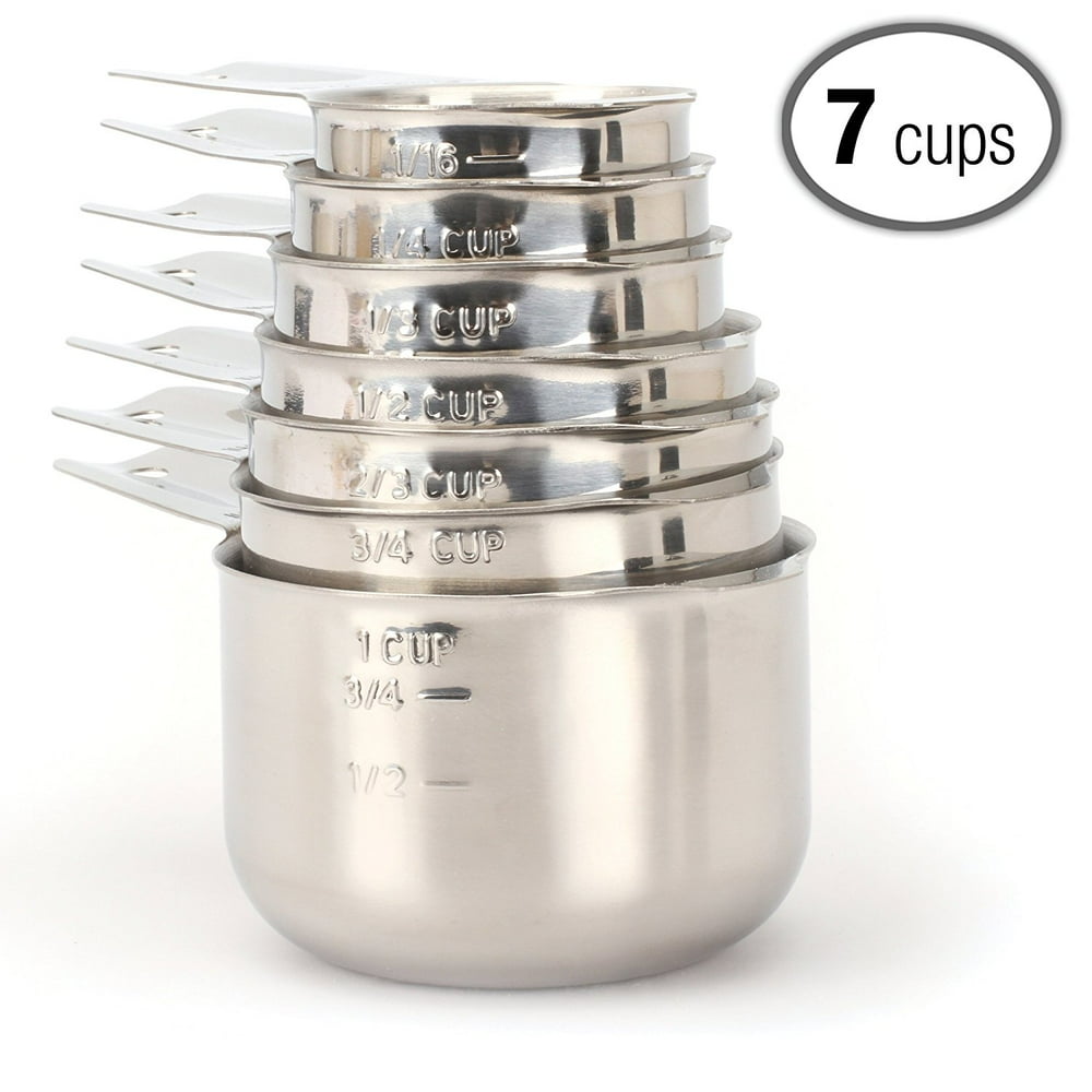 2LB Depot Measuring Cups, Premium 18/8 Stainless Steel, Stackable, Accurate Measuring Cup Design