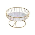 thumbnail image 4 of Tazón de frutas Macarena Soporte decorativo de un solo nivel blanco rosa, 4 of 8