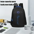 thumbnail image 3 of Backpack, School Bag, Large Capacity Student Travel Backpack for Men and Teens, Lightweight, Padded Shoulder Straps, Multiple Pockets, 3 of 6