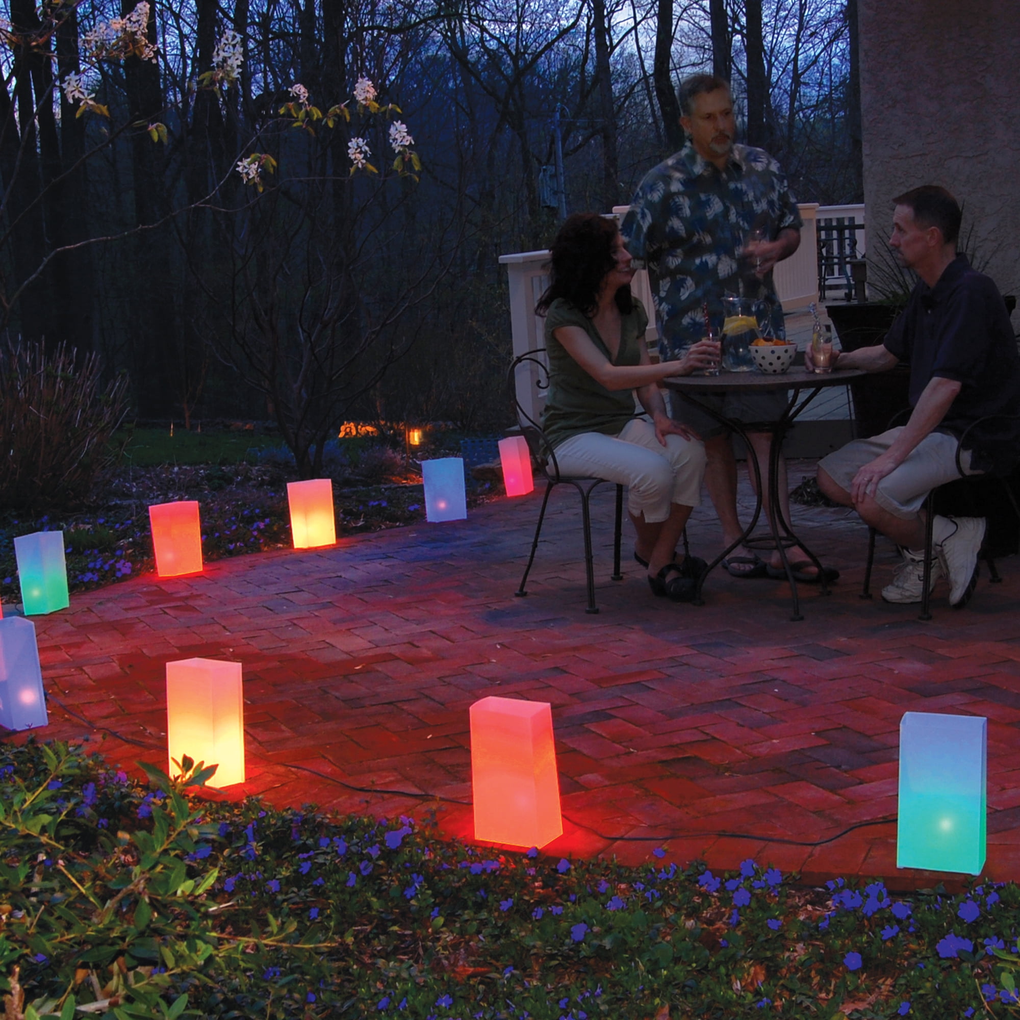 LumaBase Electric Luminaria Kit with LumaBases, 10 Count Multi Color