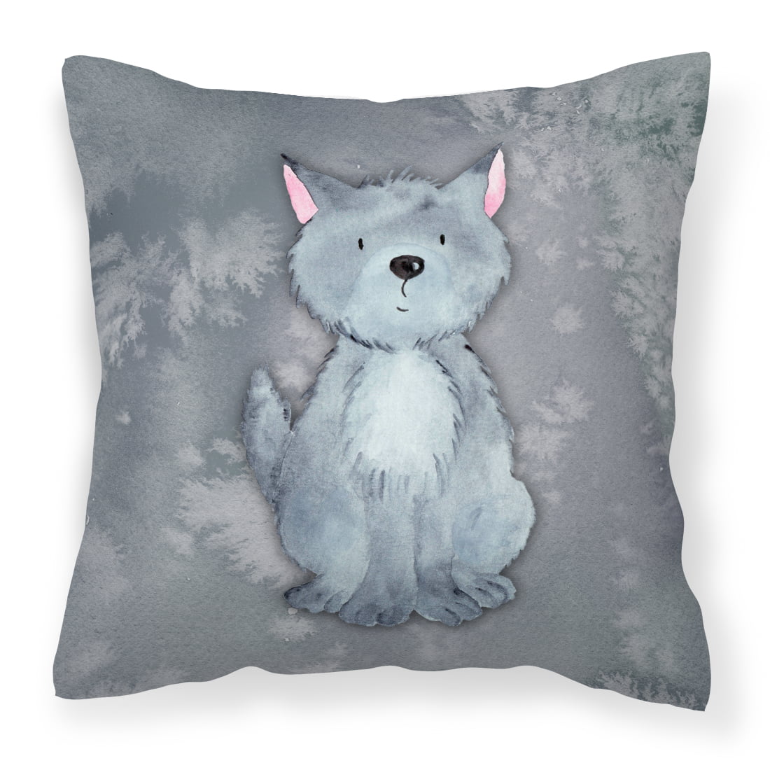 REDUCED Wolf Pillow Cover Sham 18" x 18" Watercolor Throw Couch Sofa Decorative 