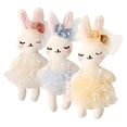 thumbnail image 3 of 3 piezas de conejito de peluche pequeño, juguete de conejo, muñeco de conejo, manualidades para hacer adornos de conejo, 3 of 4