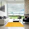 thumbnail image 7 of Ahgly Company Machine Washable Indoor Round Contemporary Deep Yellow Area Rugs, 4' Round, 7 of 7