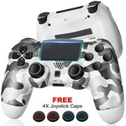 Wireless Game Controller for PS4/Pro/Slim Console Joystick Gamepad Gaming Control ( Grey Camo )