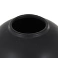 thumbnail image 5 of DecMode 12" x 25" Black Ceramic Rounded Hourglass Decorative Jars with Lid and Ball Knob, 1-Piece, 5 of 9