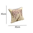 thumbnail image 2 of Funda de Almohada Cuadrada Decorativa KAIYANG de Lino y Algodón Bordada 18 Pulgadas Color Morado A, 2 of 5