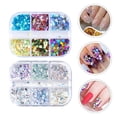 thumbnail image 1 of Raindrops Practical Nail Crafting Decoration Stickers for DIY Nail Art with Multi Color Design, 1 of 8