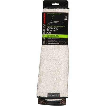 Microtex Platinum Series 2 Step Wax & Polishing Waxing Towel Kit, 2 count