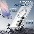 thumbnail image 3 of JETech Funda Anillo Giratorio 360 Grados para Samsung Galaxy S26 Ultra, Compatible con MagSafe, Carcasa Antigolpes Claro con Soporte & Porta Anillos (Transparente), 3 of 7