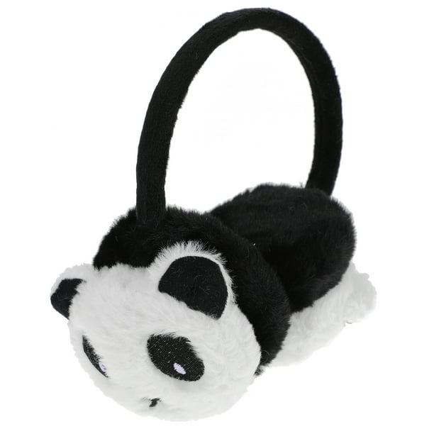 1 pieza de orejeras para niños con diseño de panda de dibujos animados, orejeras de peluche para invierno, protector de oídos