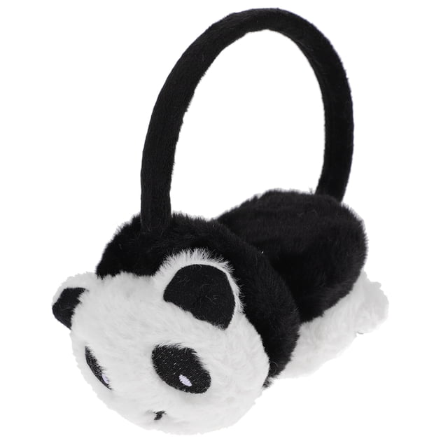 1 pieza de orejeras para niños con diseño de panda de dibujos animados, orejeras de peluche para invierno, protector de oídos