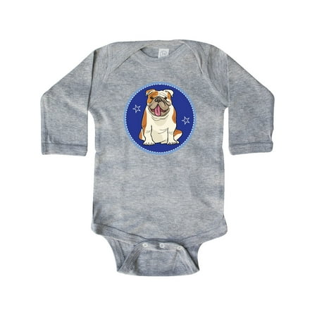 

Inktastic Bulldog Dog Funny Puppy Gift Baby Boy or Baby Girl Long Sleeve Bodysuit